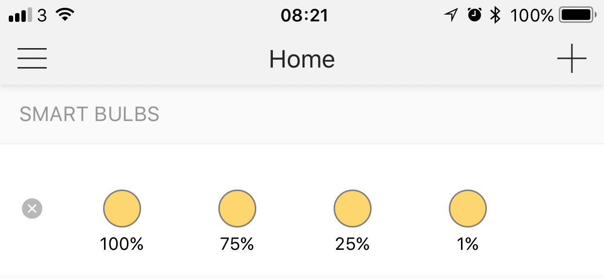 TP-Link Kasa bulb quick brightness